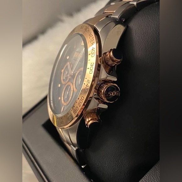 HB1513339 - Hugo Boss Men’s Ikon Two-Tone Chronograph Watch - Picture 4 of 11
